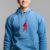 BOLT Hoodie - Baby Blue--Red Bolt
