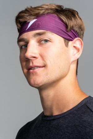 Performance Wide Headband - Maroon
