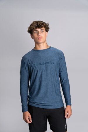 SuperSoft "BRUCE BOLT" Long Sleeve Shirt - Navy