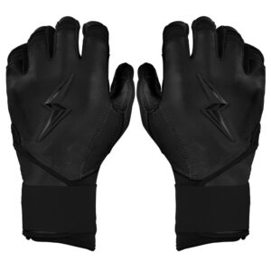 Bear Series Long Cuff Batting Gloves - Blackout