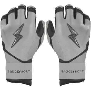 Grey Series Long Cuff Batting Gloves - Charcoal