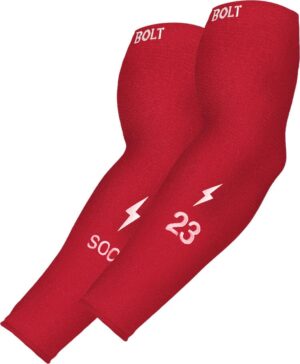 Personalized Graduated Compression Premium Arm Sleeve - Red